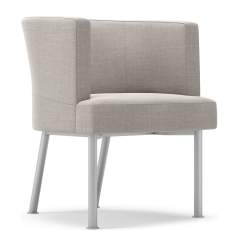 Lounge Sessel Stoff grau Bürosessel, Kinnarps, Trix