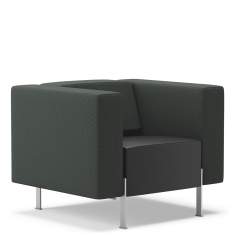 Loungesessel schwarz Büro Sessel Lounge Loungemöbel, Kinnarps, Pio