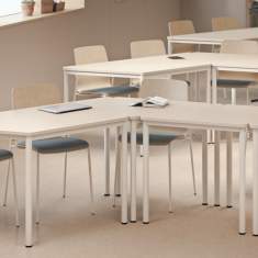 Konferenztisch weiss Schreibtisch Schulungstische Kinnarps Origo