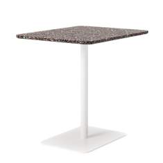 Cafeteria Tisch Bistrotisch Marmor Säulentisch Skandiform Tinnef Café