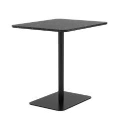 Cafeteria Tisch schwarz Bistrotisch Marmor Säulentisch Skandiform Tinnef Café