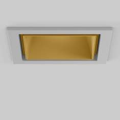 Deckenleuchten LED Deckenlampe Design Bürolampe Decke LED Spot LED Strahler Quadratischer Einbaustrahler gold XAL Sasso 60