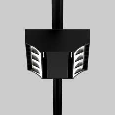 Deckeneinbaustrahler schwarz Deckenleuchten LED Deckenlampe Design Bürolampe Decke XAL Squadro