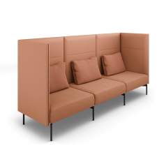 Sofa orange Loungesofa mit Trennwand Brunner oval