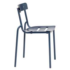 Gartenstuhl blau Gartenstühle Aluminium Stuhl stapelbar Embru Park Chair