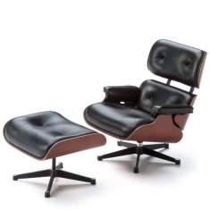 Vitra Lounge Chair Leder Loungesessel Büro Loungemöbel, vitra, Lounge Chair & Ottoman