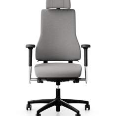 Bürostuhl grau Drehstühle Büro Drehstuhl mit Armlehnen RH Axia® 2.4
mit Kopfstütze