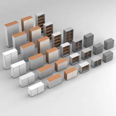 modulares Bürocontainer-System Büro Schrank Aktenschränke Sideboard Bene K2 Stauraum