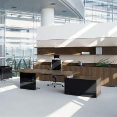 Schreibtisch exklusiv Schreibtische Holz Direktioneinrichtungen Management Büromöbel Bene P2_Group Management