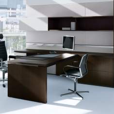 Schreibtisch exklusiv Schreibtische Holz Direktioneinrichtungen Management Büromöbel Bene P2_Group Management