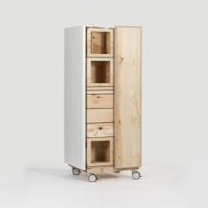Rollregal modulare Holzboxen Bene, Pixel