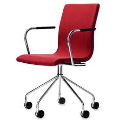 Skandiform Stuhl Design Bürostuhl rot Bürodrehstuhl, Skandiform, Flex Bürodrehstuhl