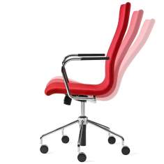 Bürostuhl rot Bürodrehstühle, Skandiform, Flex High Bürodrehstuhl