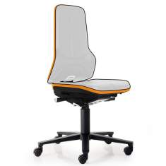 Bimos Stühle ergonomische Bürostühle grau orange, Bimos (Interstuhl), ESD Neon