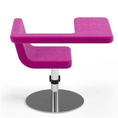 Loungesessel Cocktailsessel rosa Büro Clubsessel mit dem Tisch Design Loungemöbel  Materia, Clip