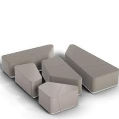 Möbel für Warte und Empfangsbereiche | Modulare Sitzgruppen | Sitzinseln, viasit, organic office