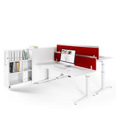 Bürocontainer ausziehbat Bürokorpus, Assmann Büromöbel, Pontis Open-Space-Schrank