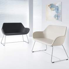 Möbel für Warte und Empfangsbereiche | Loungesofa, profim, Fan Sofa