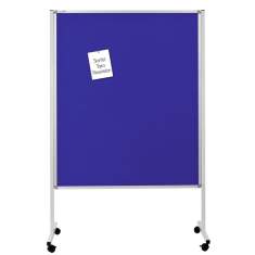 Rollbares Whiteboard Büro Stand Whiteboards auf Rollen Legamaster, Multiboard XL blue
