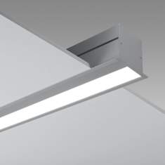 LED Deckeneinbaulampe weiß moderne Bürolampe länglich Lampe, Regent, Channel Deckenleuchte