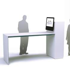 Schreibtisch Bildschirm Büromöbel Schreibtische weiß Bildschirm Tisch Büromöbel, WINI, WINEA PLUS