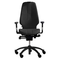 Bürostuhl schwarz Bürodrehstuhl moderne Bürostühle mit Armlehnen Flokk, RH Logic 400