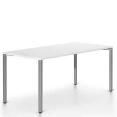 Schreibtisch modern weiße Tischplatte Arbeitstisch klappbar weiß| Büro Schreibtische | Klapptisch, SITAG, SITAGMOVE 4-Fuss
