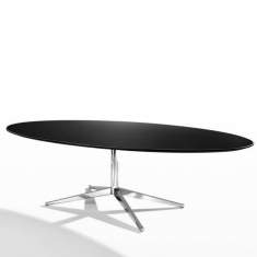 Schreibtisch oval Schreibtische oval schwarz moderne Büromöbel, Knoll International Studio, Florence Knoll Table Desk