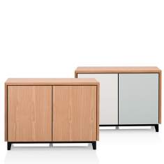 Sideboard Büro Schiebetürschrank Holz Schiebetürschränke Büroschrank Orangebox vari