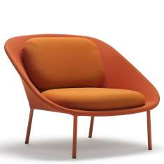 Loungesessel orange Design Büro Loungemöbel, offecct, Netframe