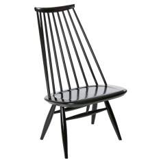 Design Holzstuhl schwarz Loungestuhl Design Loungemöbel, Artek, Mademoiselle Lounge Chair