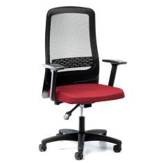 Drehstühle Büro rot Bürostühle mit Armlehnen, prosedia, Eccon plus-3