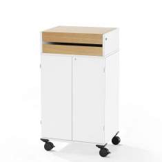 Caddies weiß Bürocaddy Desksharing fahrbar Sitag SITAGPORT Caddy