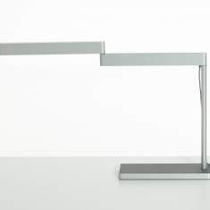 Schreibtischlampe LED Schreibtischlampen modern Tischlampen LED Tischleuchte Aluminium grau Teknion Sanna Lightbar