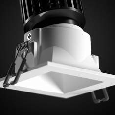 Einbau-Richtstrahler Aluminium-Druckguss Deckenleuchten LED Deckenlampe Design Regent Novo Square LED
