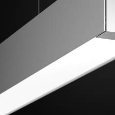 Lichtkanalsysteme Pendelleuchten Design Pendelleuchte modern Bürolampe Aluminium Regent Channel S Up