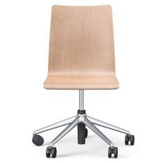Drehstuhl Holzschale Drehstühle ohne Armlehnen Konferenzstuhl auf Rollen Holz Konferenzstühle Brunner Fox