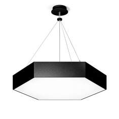 Akustik Pendelleuchten Design Pendelleuchte modern Bürolampe Hexagonal schwarz  LED XAL HEX-O
