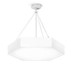 Akustik Pendelleuchten Design Pendelleuchte modern Bürolampe Hexagonal weiß  LED XAL HEX-O