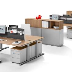 Schreibtisch modern Büromöbel Schreibtische Holz, WINI, WINEA ECO Tischsystem