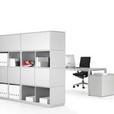 Büroschränke modular Büroschrank grau Büromöbel Schränke Regal WINI, WINEA MATRIX