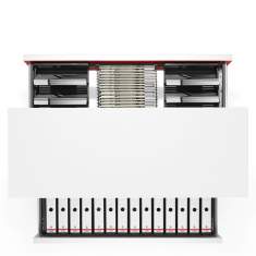 Büroschränke modular Büroschrank grau Büromöbel Schränke WINI, WINEA MATRIX