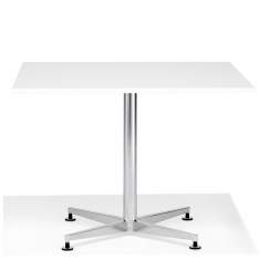 Konferenztische Büro Konferenztisch Büromöbel Cafeteria Tisch weiß X-Fuß Kusch+Co 6000 san_siro