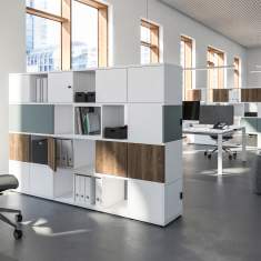 Büroschränke Holz Kunstoff Modular Büroschrank drehbar Regal weiß Assmann Cubas
Ausgezeichnet mit German Design Award