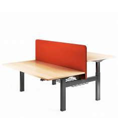 höhenverstellbarer Schreibtisch Arbeitstisch Büro Designer Schreibtische Holz Mikomax Balance 
rechteckig
Doppelarbeitsplatz