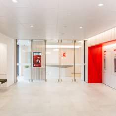 Planung Moderne Bürogestaltung, Moderne Büroeinrichtung, Gehri Walliser Kantonalbank, Pont-du-Rhône