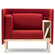 Loungesessel rot Lounge Sessel Holz Cor Floater