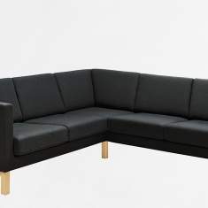 Sofa Lounge schwarz Loungesofa Holz Kinnarps Scandinavia