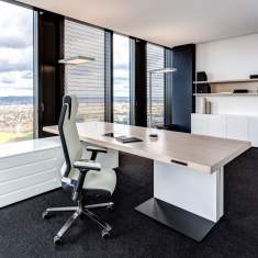 Schreibtisch höhenverstellbar Büromöbel Schreibtische ergonomisch, Neudoerfler, Managementtisch Mark pro plus