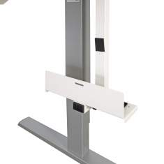 Höhenverstellbarer Schreibtisch weiß Ergonomie Büro Schreibtische ergonomisch Sara, Smart - T-Fuss - Sitz-Stehhtisch